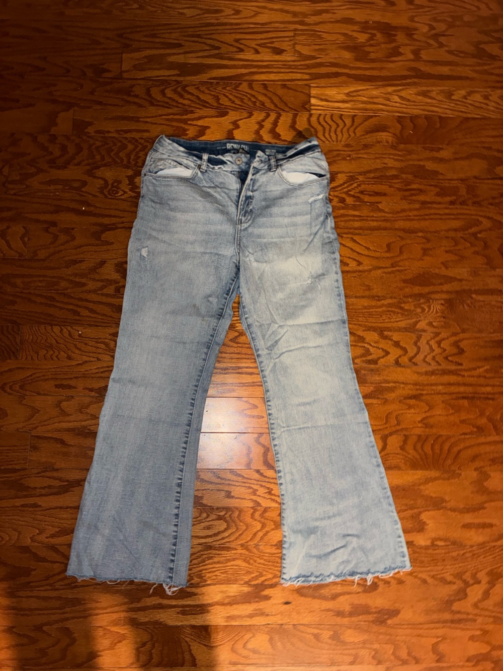 Rewash Light Blue Straight Leg Jeans